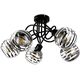 Lampa wisząca Orno MILANO 5P E27, lampa wisząca, max. 5x60W, czarna