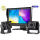 Nvox Monitor samochodowy lcd 9cali ahd 4pin z funkcją rejestratora 12v 24v oraz 2 kamery ahd