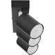 Kinkiet Orno DOA SP 3I, oprawa ścienno-sufitowa, GU10 max. 3x50W, IP20, czarna
