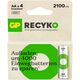 GP 1x4 GP ReCyko+ NiMH Rech.Battery AA 2100mAH, έτοιμο για χρήση 13671767 4891199223112