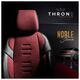 AMiO Komplet pokrowców na fotele samochodowe OTOM THRONE 103 RED 3-ZIP
