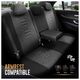 AMiO Komplet pokrowców na fotele samochodowe OTOM THRONE 102 SMOKED 3-ZIP