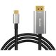 Kabel Blow 92-687# Przyłącze display port - usb-c 2m plecionka