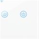 Blow 72-088# Inteligentny włącznik światła dwukanałowy szklany wifi tuya