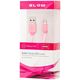 Kabel USB Blow USB-A - micro-B 1 m Różowy