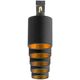 Lampa sufitowa Orno BATI oprawa ścienno-sufitowa, moc max. 5x60W, E27, czarna