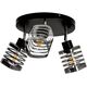 Lampa sufitowa Orno SIENA 3P E27, oprawa ścienno-sufitowa, max. 3x60W, czarna, podstawa okrągła, ruchome głowice lampy, jeden poziom