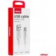 Kabel do ładowania samochodów AMiO Kabel do ładowania usb-a - usb-c 3a 100cm fulllink amio-03917