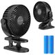 Blow 44-505# Wentylator biurkowy z klipsem 15cm usb+akumulator czarny