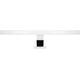 Lampa sufitowa Orno PEEGEL LED 9W, lampa nad lustro, 810lm, 4000K, dł. 60 cm, tworzywo sztuczne+akryl, srebrna