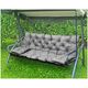 AIO FACTORY Zestaw ogrodowy szary 150x60x50cm + 2 poduszki 42x42 cm