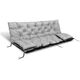 AIO FACTORY ZESTAW OGRODOWY 100x60x50CM + 2 PODUSZKI 42X42 CM JASNOSZARY