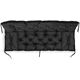 AIO FACTORY ZESTAW OGRODOWY 150x60x50CM + 2 PODUSZKI 42X42 CM CZARNY