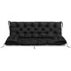 AIO FACTORY ZESTAW OGRODOWY 180x60x50CM + 2 PODUSZKI 42X42 CM CZARNY