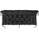 AIO FACTORY ZESTAW OGRODOWY 180x60x50CM + 2 PODUSZKI 42X42 CM CZARNY