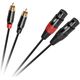 Kabel Cabletech Kabel połączeniowy Cabletech  XLR - 2RCA  1m
