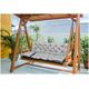 AIO FACTORY ZESTAW OGRODOWY 150x60x50CM + 2 PODUSZKI 42X42 CM JASNOSZARY
