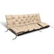 AIO FACTORY ZESTAW OGRODOWY 120x60x50CM + 2 PODUSZKI 42X42 CM BEŻOWY