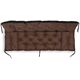 AIO FACTORY ZESTAW OGRODOWY 150x60x50CM + 2 PODUSZKI 42X42 CM BRĄZOWY