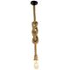 Lampa sufitowa ATL ZD151B Oprawa sufitowa 1m e27 sznur       jutowy