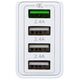 Ładowarka Blow 76-026# Ładowarka sieciowa gniazdo usbx3 + usb qc 30w