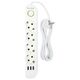 Blow 98-223# Przedłużacz sieciowy ps-420 4-gniazda 3xusb 2m biały 2x1mm