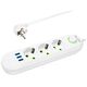Blow 98-218# Przedłużacz sieciowy ps-350 3-gniazda 3xusb 5m biały 2x1mm