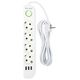 Blow 98-225# Przedłużacz sieciowy ps-450 4-gniazda 3xusb 5m biały 2x1mm