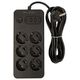 Blow 98-211# Przedłużacz sieciowy ps-630 6-gniazd 3xusb 1xusb-c 3m czarny 2x1mm