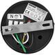 Lampa sufitowa Orno KORIN 10, oprawa typu downlight, 60W, E27, stal, czarna