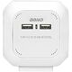 Orno Przedłużacz 4 krotny 2P+Z, ładowarka 2xUSB, 1,4m H05VV-F 3x1mm2, biały