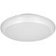 Lampa sufitowa Orno LAPIS LED 12W, plafon oświetleniowy z mikrofalowym czujnikiem ruchu,  800lm, IP65, 4000K, IK10, poliwęglan mleczny, biały