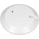 Lampa sufitowa Orno LAPIS LED 12W, plafon oświetleniowy z mikrofalowym czujnikiem ruchu,  800lm, IP65, 4000K, IK10, poliwęglan mleczny, biały