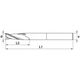 Frez węglikowy Baildon DIN 6527 L FWP4L 5 mm, VHM TiAlN, Z4, 57-10 mm