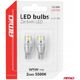 Żarówki led canbus t10 w5w 2smd 3570 white 12v 24v amio-04256