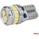 Żarówki led canbus t10 w5w 16smd 2smd 3014 3030 white 12v 24v amio-04260