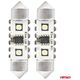 Żarówki LED CANBUS Festoon C5W 2SMD 3838 41mm White 12V 24V AMIO-04250