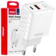 Ładowarka sieciowa Quick Charge GaN 38W USB-A + USB-C AMIO-04287