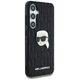 Etui Karl Lagerfeld Leather Monogram Pin  Logo Karl Head Samsung Galaxy S25 Plus czarny