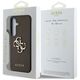 Guess Grained Big 4G Logo Small Classic Logo case for Samsung Galaxy S25 Plus brown