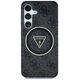 Guess 4G Glitter Triangle Buttons MagSafe Case for Samsung Galaxy S25 Plus Black