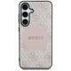 Guess 4G Round Patch Classic Logo MagSafe Case for Samsung Galaxy S25 Plus Pink