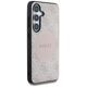 Guess 4G Round Patch Classic Logo MagSafe Case for Samsung Galaxy S25 Plus Pink