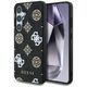 Guess 4G Printed Colored Peony Pattern MagSafe case for Samsung Galaxy S25 black