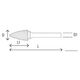 Beta Tools Frez obrotowy ostrołukowy 6mm (426MD-F6)