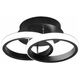 Lampa sufitowa Aptel LAMPA Sufitowa LED 2 taśmy led 20W czarna ZD110