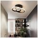 Lampa sufitowa Aptel LAMPA Sufitowa LED 2 taśmy led 20W czarna ZD110