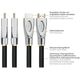 PYTHON Python HDMI« 2.1 Cable 8K UHD-2 Nylongeflecht schwarz 2m 13317580 4014619309535