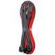 CableMod CableMod RT-Series PRO ModMesh 12VHPWR to 3x PCI-e Cable for ASUS/Seasonic - 60cm, carbon/κόκκινο 13334496 694365692323