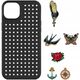 Σετ θήκης Pinit Pinit Dynamic + Pin Tattoo Pin iPhone 14 Pro Max 6,7" μαύρο/μαύρο μοτίβο 2 13002135 5905359817543